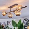 Chehalis ceiling light, globe light black, 5-light sources