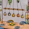 Ripoll hanging light, globe light, pendant light Ecru, black, 5-light sources