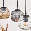 Ripoll hanging light, globe light, pendant light Ecru, black, 5-light sources