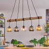 Ripoll hanging light, globe light, pendant light Ecru, black, 5-light sources