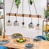 Ripoll hanging light, globe light, pendant light Ecru, black, 5-light sources