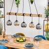 Ripoll hanging light, globe light, pendant light Ecru, black, 5-light sources