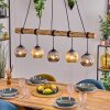 Ripoll hanging light, globe light, pendant light Ecru, black, 5-light sources