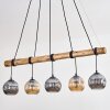 Ripoll hanging light, globe light, pendant light Ecru, black, 5-light sources