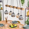 Ripoll hanging light, globe light, pendant light Ecru, black, 5-light sources