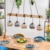 Ripoll hanging light, globe light, pendant light Ecru, black, 5-light sources