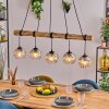 Koyoto hanging light, globe light, pendant light Ecru, black, 5-light sources
