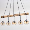 Koyoto hanging light, globe light, pendant light Ecru, black, 5-light sources
