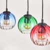 Koyoto hanging light, globe light, pendant light Ecru, black, 5-light sources