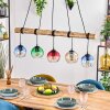 Koyoto hanging light, globe light, pendant light Ecru, black, 5-light sources