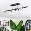 Chehalis ceiling light, globe light clear, 5-light sources