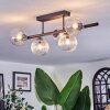 Chehalis ceiling light, globe light clear, 5-light sources