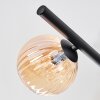Chehalis ceiling light, globe light Amber, clear, Smoke-coloured, 5-light sources