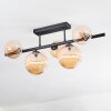 Chehalis ceiling light, globe light Amber, 5-light sources