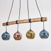 Ripoll hanging light, globe light, pendant light Ecru, black, 4-light sources