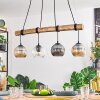Ripoll hanging light, globe light, pendant light Ecru, black, 4-light sources
