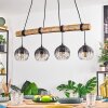 Koyoto hanging light, globe light, pendant light Ecru, black, 4-light sources