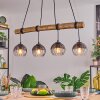 Koyoto hanging light, globe light, pendant light Ecru, black, 4-light sources