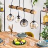Koyoto hanging light, globe light, pendant light Ecru, black, 4-light sources