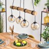 Koyoto hanging light, globe light, pendant light Ecru, black, 4-light sources