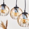Koyoto hanging light, globe light, pendant light Ecru, black, 4-light sources