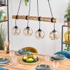 Koyoto hanging light, globe light, pendant light Ecru, black, 4-light sources