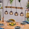 Koyoto hanging light, globe light, pendant light Ecru, black, 4-light sources