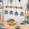 Koyoto hanging light, globe light, pendant light Ecru, black, 4-light sources