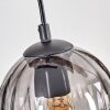 Koyoto hanging light, globe light, pendant light Ecru, black, 4-light sources