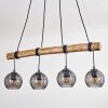 Koyoto hanging light, globe light, pendant light Ecru, black, 4-light sources