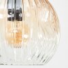 Ripoll ceiling light, globe light Amber, clear, Smoke-coloured, 6-light sources