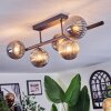 Chehalis ceiling light, globe light Smoke-coloured, 5-light sources