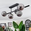 Chehalis ceiling light, globe light Smoke-coloured, 5-light sources