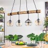 Koyoto hanging light, globe light, pendant light Ecru, black, 4-light sources