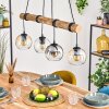 Koyoto hanging light, globe light, pendant light Ecru, black, 4-light sources