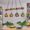 Ripoll hanging light, globe light, pendant light Ecru, black, 4-light sources