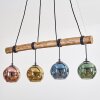 Ripoll hanging light, globe light, pendant light Ecru, black, 4-light sources