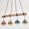 Koyoto hanging light, globe light, pendant light Ecru, black, 4-light sources