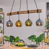 Koyoto hanging light, globe light, pendant light Ecru, black, 4-light sources