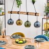 Koyoto hanging light, globe light, pendant light Ecru, black, 4-light sources