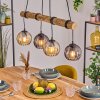 Koyoto hanging light, globe light, pendant light Ecru, black, 4-light sources