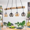 Koyoto hanging light, globe light, pendant light Ecru, black, 4-light sources