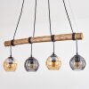 Koyoto hanging light, globe light, pendant light Ecru, black, 4-light sources
