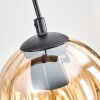 Koyoto hanging light, globe light, pendant light Ecru, black, 4-light sources