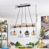 Koyoto hanging light, globe light, pendant light Ecru, black, 4-light sources