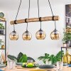 Koyoto hanging light, globe light, pendant light Ecru, black, 4-light sources