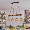 Koyoto hanging light, globe light, pendant light Ecru, black, 4-light sources