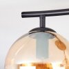 Koyoto ceiling light, globe light Amber, 2-light sources
