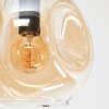Ripoll ceiling light, globe light Amber, 6-light sources