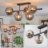 Gastor ceiling light, globe light Smoke-coloured, 5-light sources